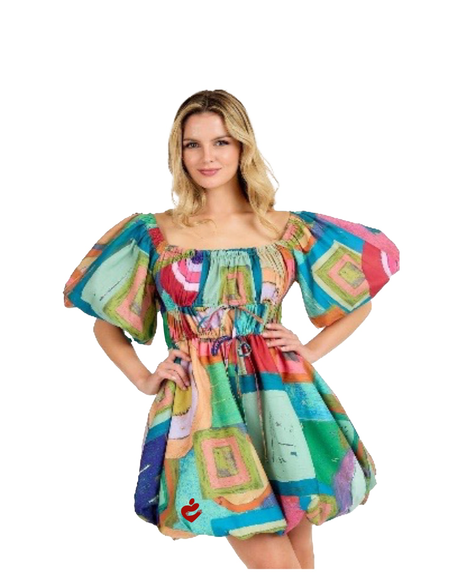 Multi-Color Bubble Skirt