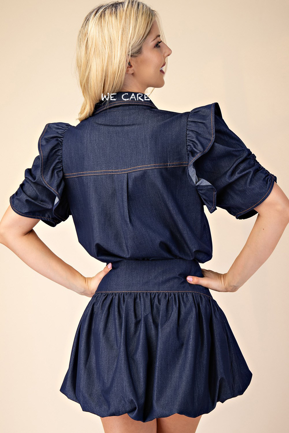 Denim Top with logo