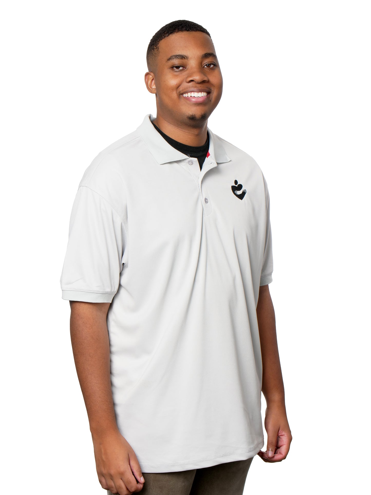 Short Sleeve Huggie Heart Polo Shirt