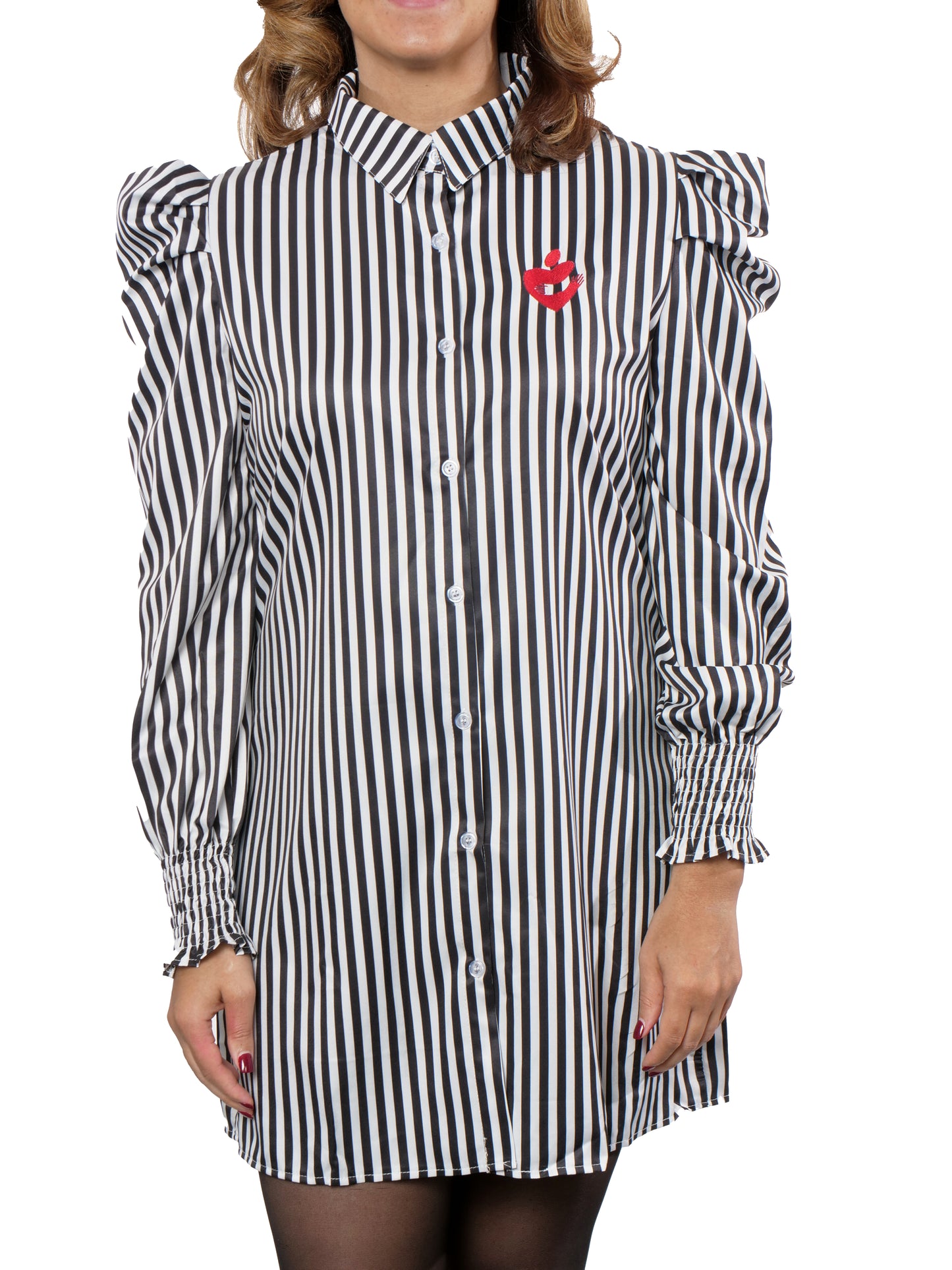 Striped Shirt Dress