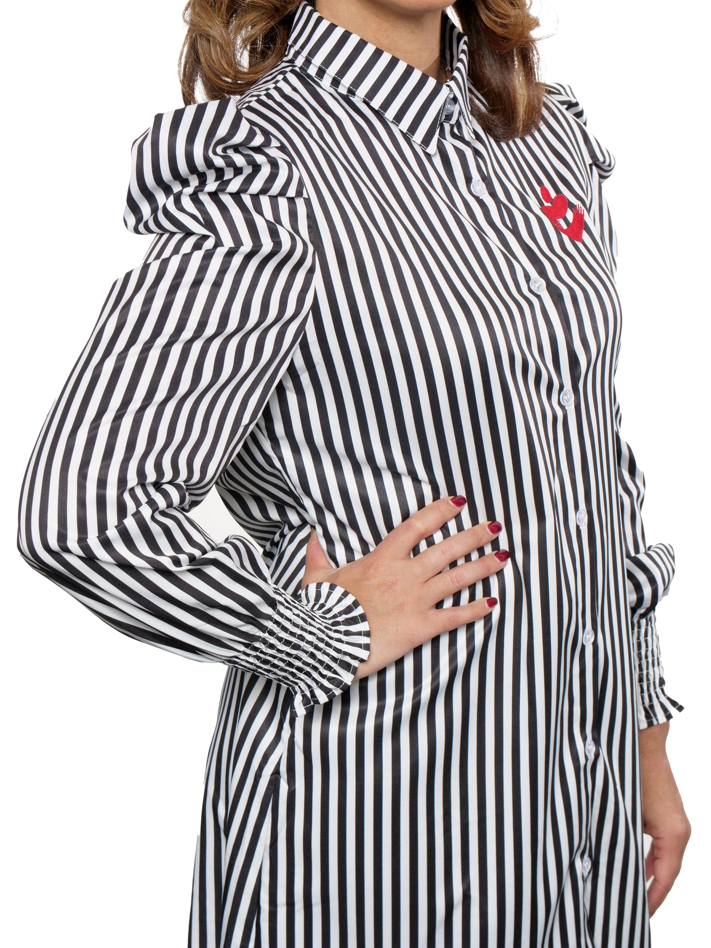 Striped Shirt Dress