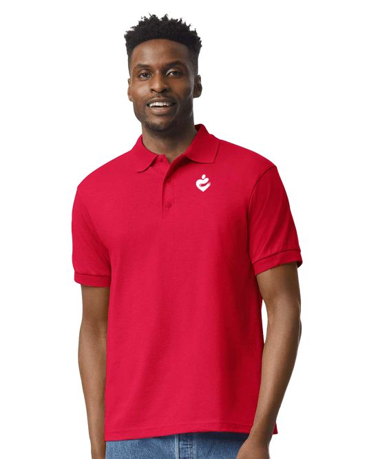 Short Sleeve Polo Huggie Heart